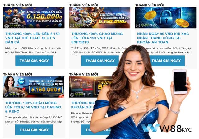 Hướng Dẫn Đăng Ký W88 An Toàn - Nhận Ngay 90K Miễn Phí Cực Đã 2026 3 Danh sách ưu đãi khủng dành cho thành viên mới đăng ký W88 RIE